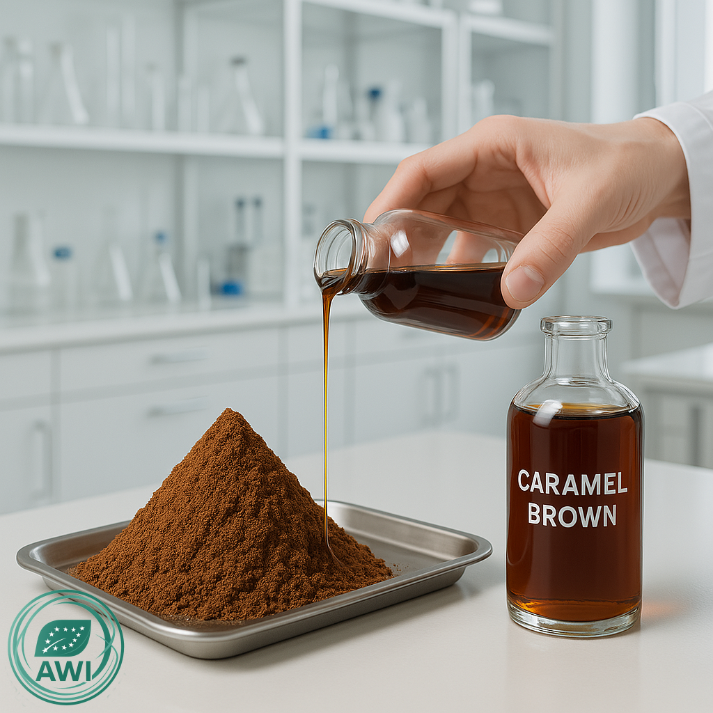 COLORANTE MARRON CARAMELO POLVO Y LIQUIDO