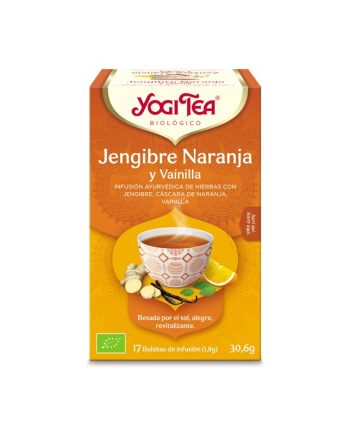 Yogi Tea Jengibre, naranja y vainilla 17 filtros BIO