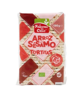 Tortitas de arroz con sesamo bio 130g La Finestra