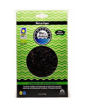 Alga nori en copos deshidratado bio 30 g Mar de Ardora