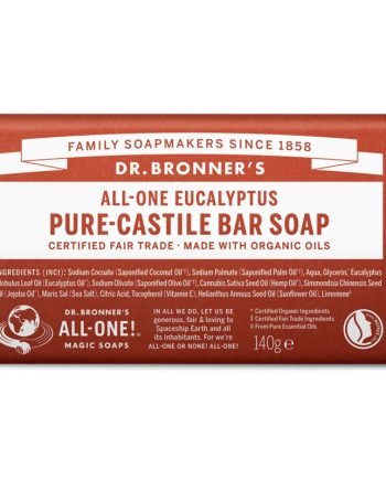 Pastilla de jabon de eucalipto bio 140g Dr. Bronner's