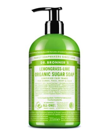 Jabon de Azucar Lemongras Lima 355ml Dr. Bronner's