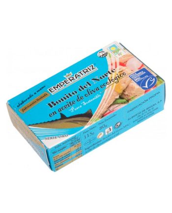 Bonito del norte en oliva en lata bio 125 ml Emperatriz