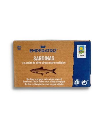 Sardina en aceite oliva bio lata 125ml Emperatriz