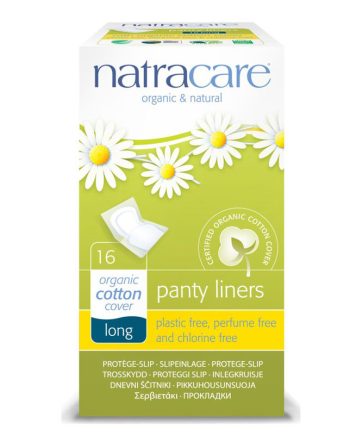 Salvaslips largos (sobre individual) bio 16 unidades Natracare