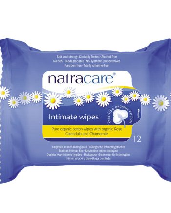 Toallitas intimas en dispensador 12 unidades Natracare
