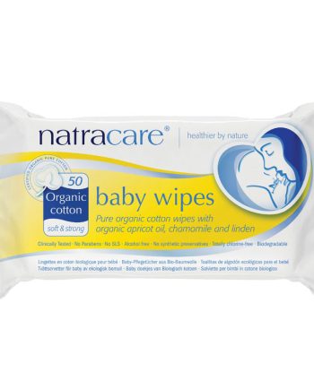 Toallitas para bebe 100% algodón 50 unidades Natracare