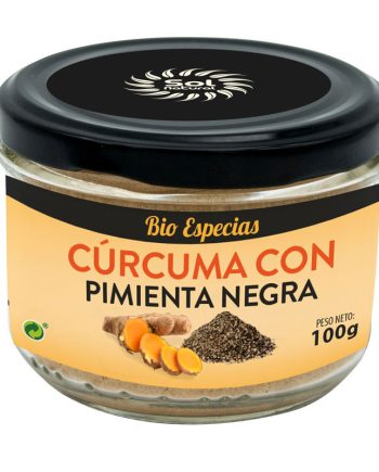 Curcuma con pimienta negra bio 100g Sol Natural