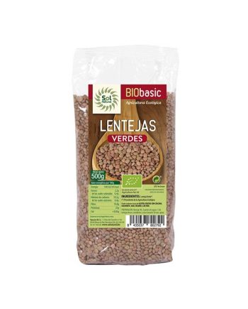 Lentejas verdes bio 500 g Sol Natural