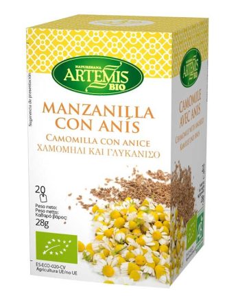 Manzanilla con anis 20 filtros Artemis