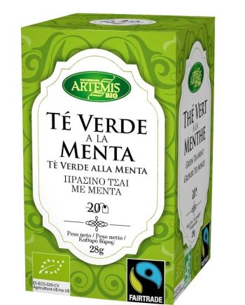 Te verde con menta Bio 20 filtros Artemis