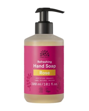 Jabon de manos de rosas con dispensador Bio 300ml Urtekram