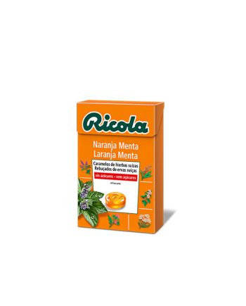 Caramelos de naranja menta sin azucar 50 g Ricola