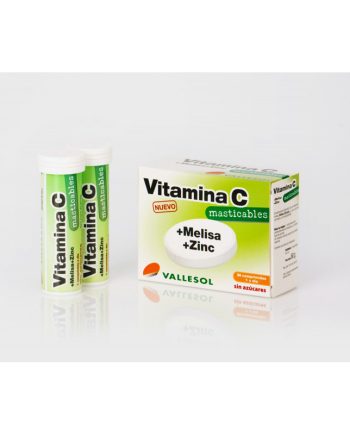 Vitamina C+melisa+Zinc 24 comprimidos masticables Vallesol