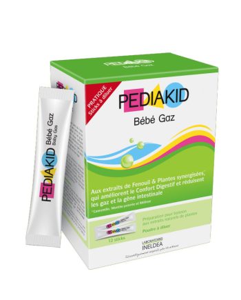 Gases bebe polvo soluble 12 stick Pediakid