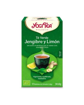 Yogi Tea Te verde, jengibre y limon 17 filtros BIO