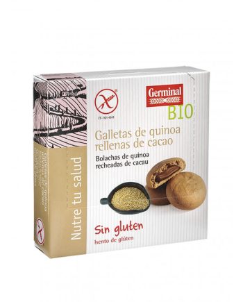 Galletas quinoa rellenas de cacao bio sin gluten 200 g Germinal