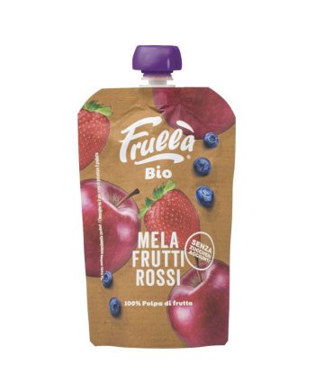 Pure de manzana, arandanos y fresa bio 100g Frulla