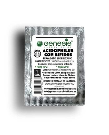 Fermento Yogur acidophilus con bifidus sobre 1g Genesis
