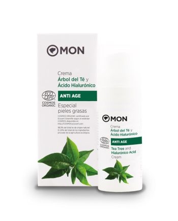Crema facial arbol del te y acido hialuronico bio 50ml MON