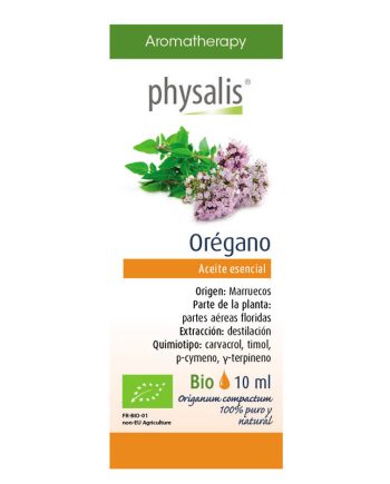 Aceite esencial de oregano bio 10ml Physalis