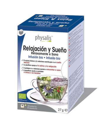 Relajacion y sueño infusion bio 20 filtros Physalis