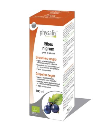 Grosellera negro (ribes nigrum) extracto hidroalcoholico bio 100ml Physalis
