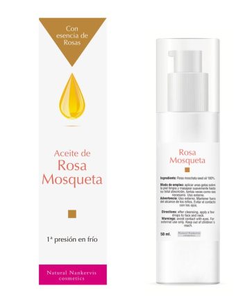 Aceite de rosa mosqueta con esencia de rosa 50ml Natural Nankervis Cosmetics