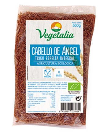 Cabello de ángel de espelta integral 500 g Vegetalia