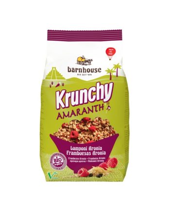 Muesli Krunchy amaranto frambuesas y aronia 375g Barnhouse