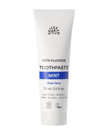 Dentifrico menta-aloe con fluor Bio 75ml Urtekram