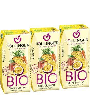 Zumo Multi Sunrise (multifrutas) Bio 3x200ml Hollinger