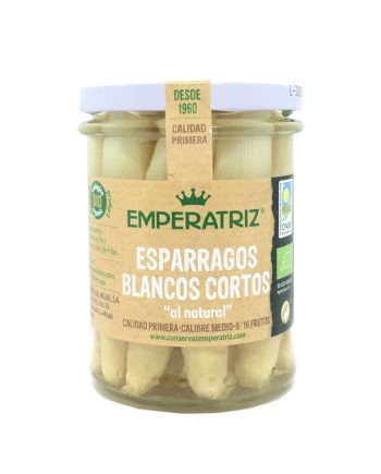 Esparragos blancos cortos bio 212ml Emperatriz