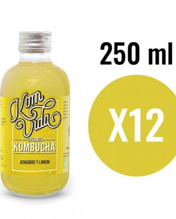 Kombucha Jengibre y Limón (Gingervida) Bio 12x250ml Komvida