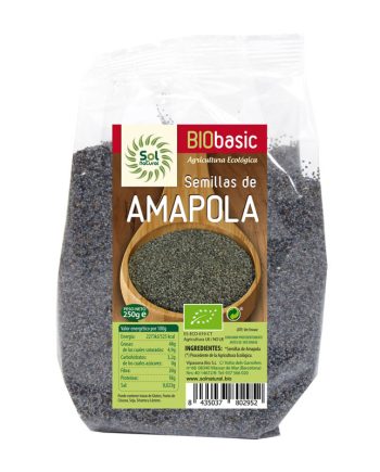 Semillas de amapola bio 250g Sol Natural