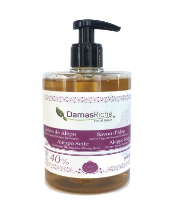 Jabon de Alepo Liquido 40% 500ml Damasriche