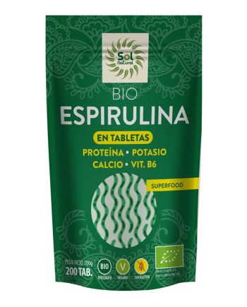 Espirulina Bio 200 tabletas Sol Natural