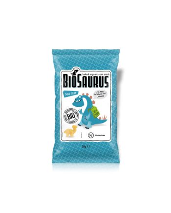Snack con sal marina sin gluten Bio 50g BioSaurus