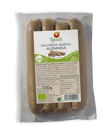 Salchicha vegetal alemana bio 230g Vegetalia
