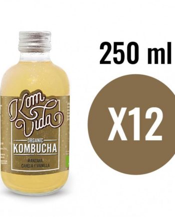 Kombucha Manzana, Canela y Vainilla Bio 12x250ml Komvida