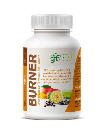 Burner (Garcinia,Mango,Te verde,Acai,Cromo) 750mg 120 capsulas GHF