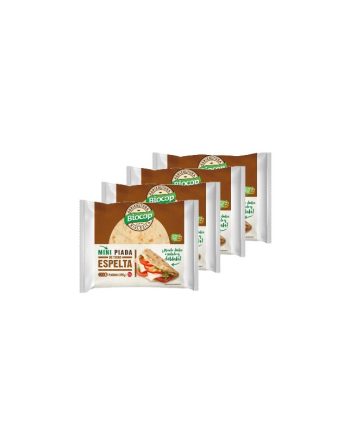 Mini piadina de trigo espelta Bio (4x25g) 100g Biocop
