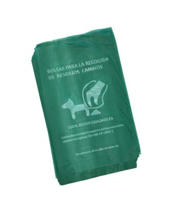 Bolsa Recogida Residuos Caninos 20x33 100% Biodegradable 100 unds