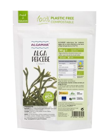 Alga Percebe (Codium) deshidratado Bio 50g Algamar