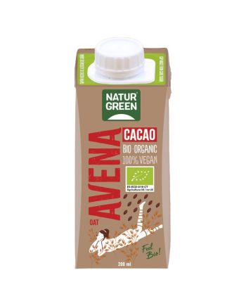 Bebida de avena con cacao y calcio bio 200ml Naturgreen