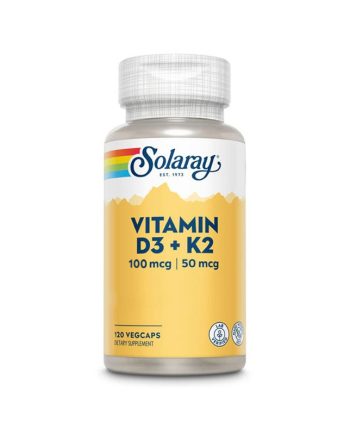 Vitamina D3 + K2 120vcaps Solaray