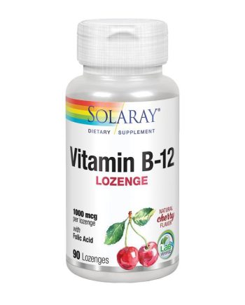 Vitamina B12+Acido Folico 1000mcg 90comp Solaray