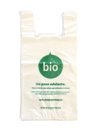 Bolsa Camiseta pequeña (Shirt) 40x50 Compostable 100unds