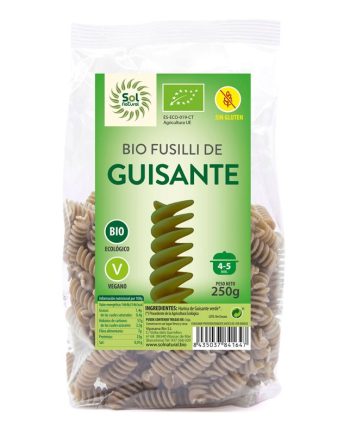 Fusilli de Guisantes s/gluten Bio 250g Sol Natural