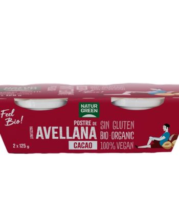 Postre de avellana chocolate Bio 2x125g Naturgreen